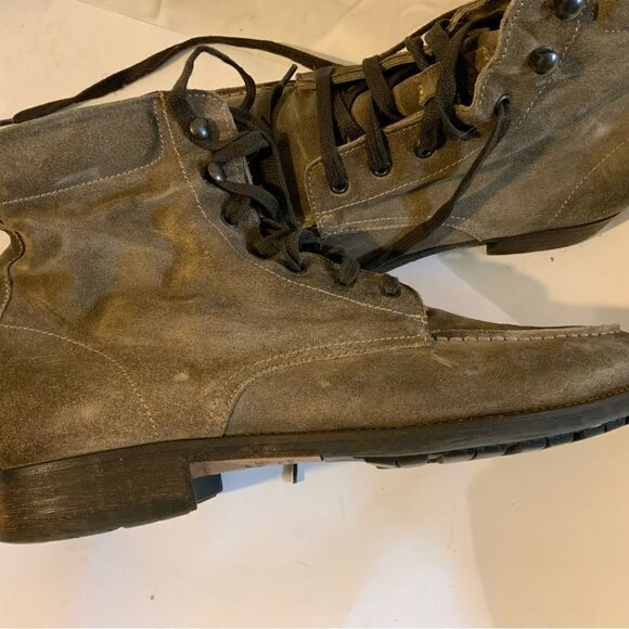 To Boot New York Gray Suede Split Toe Boots size 8.5 main image 11